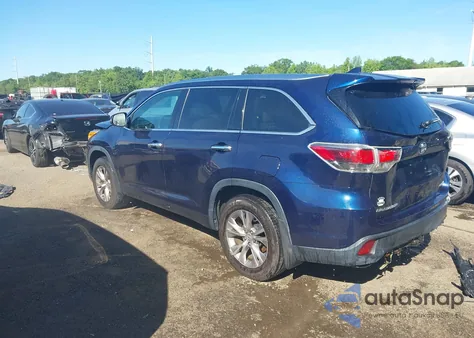 2015 Toyota Highlander Xle V6 from USA, damaged, VIN 5TDJKRFH0FS166525